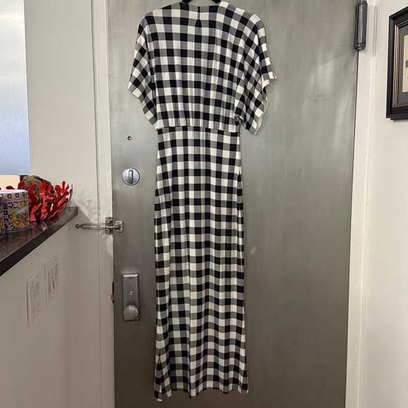 Norma Kamali Obie Gingham Maxi XS - Picture 12 of 16